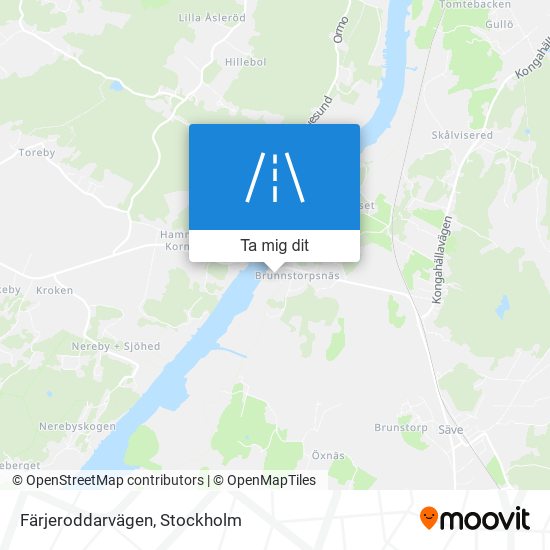 Färjeroddarvägen karta