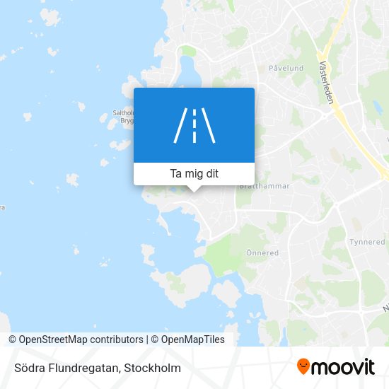 Södra Flundregatan karta
