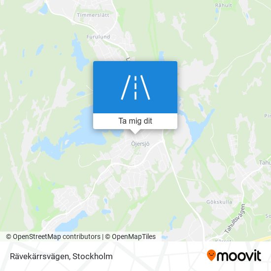 Rävekärrsvägen karta