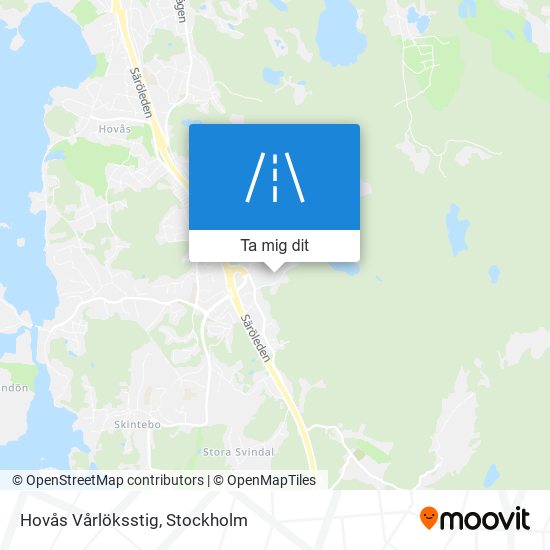 Hovås Vårlöksstig karta