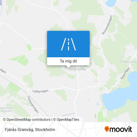 Fjärås Granväg karta