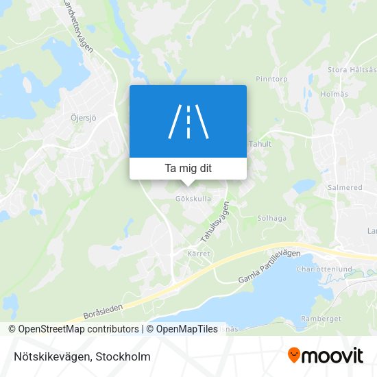 Nötskikevägen karta