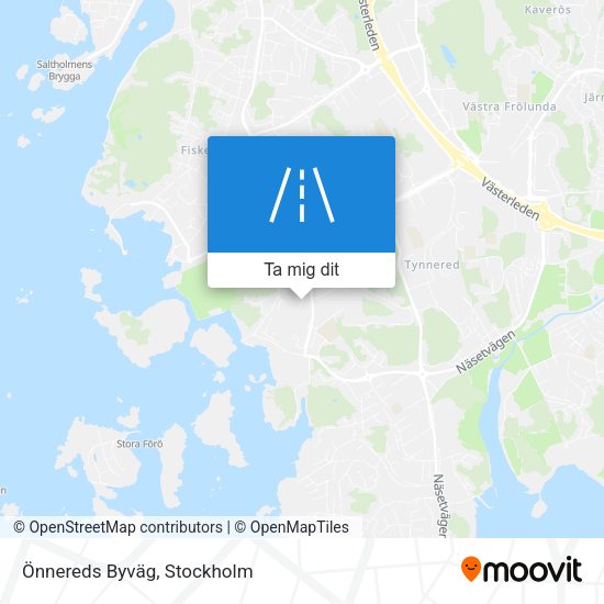 Önnereds Byväg karta