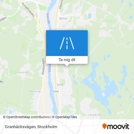 Granhäcksvägen karta