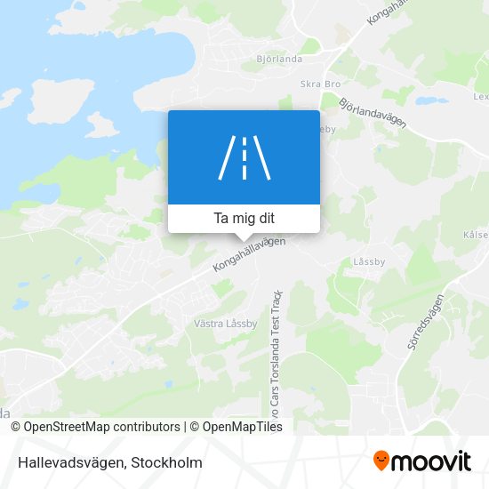 Hallevadsvägen karta