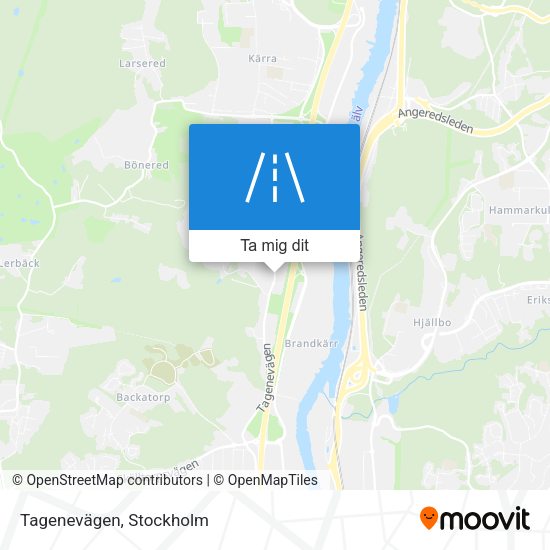 Tagenevägen karta
