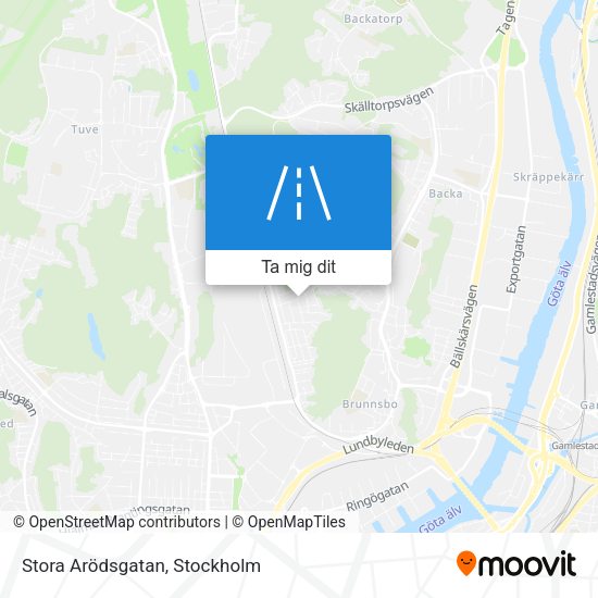 Stora Arödsgatan karta