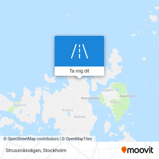 Strussnäsvägen karta