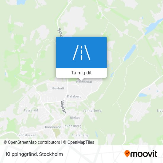 Klippinggränd karta