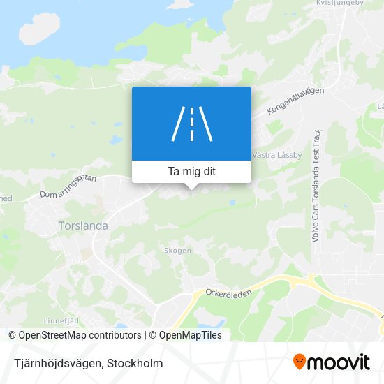 Tjärnhöjdsvägen karta