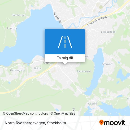 Norra Rydsbergsvägen karta