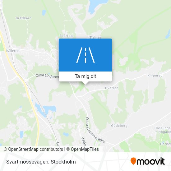 Svartmossevägen karta