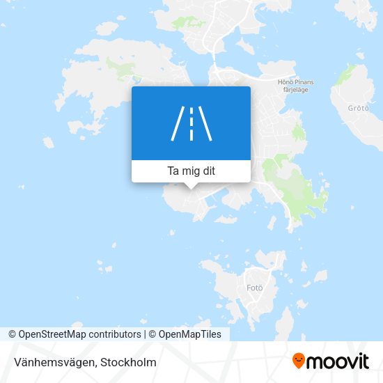 Vänhemsvägen karta
