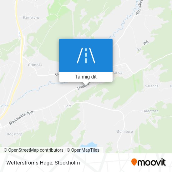 Wetterströms Hage karta