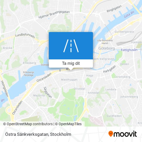 Östra Sänkverksgatan karta