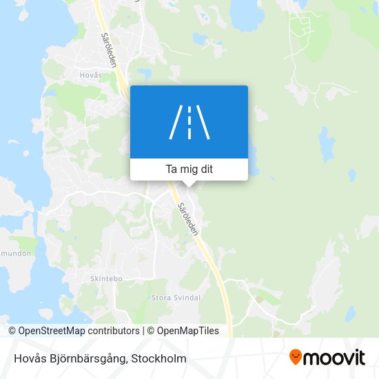 Hovås Björnbärsgång karta