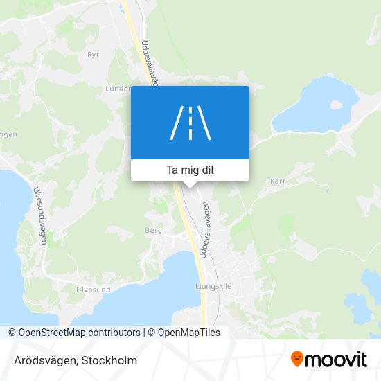 Arödsvägen karta