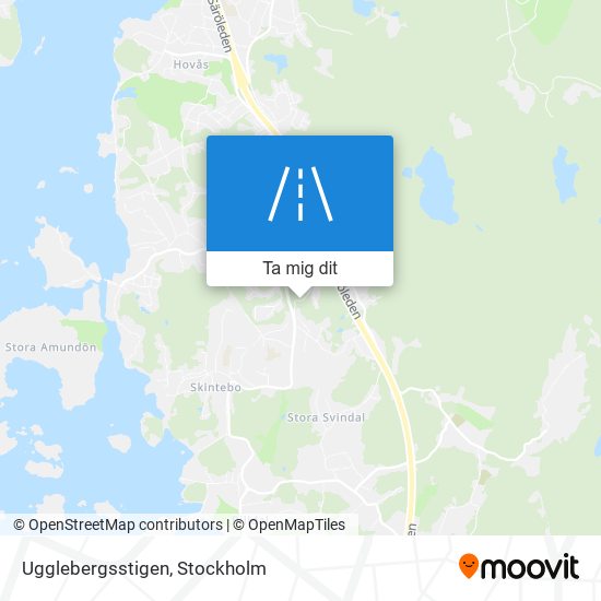 Ugglebergsstigen karta