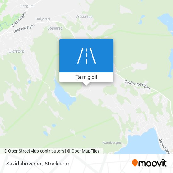 Sävidsbovägen karta