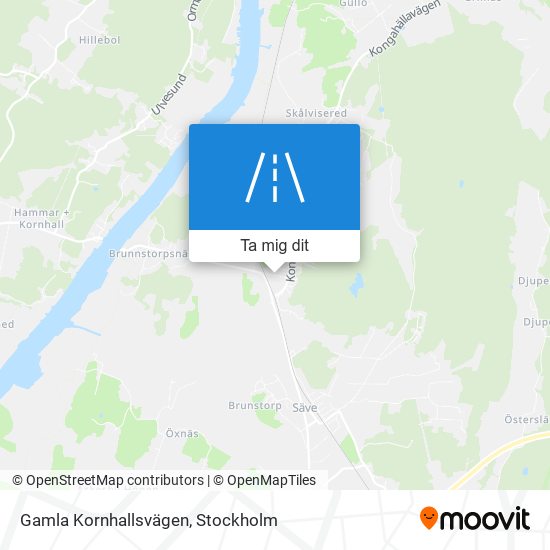 Gamla Kornhallsvägen karta