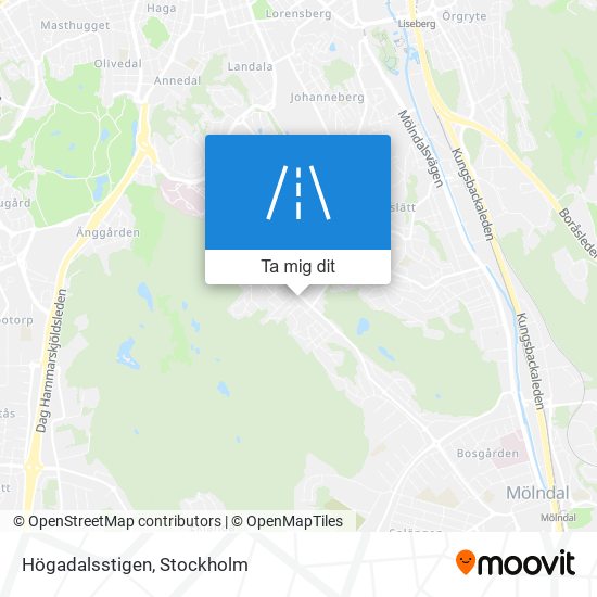 Högadalsstigen karta