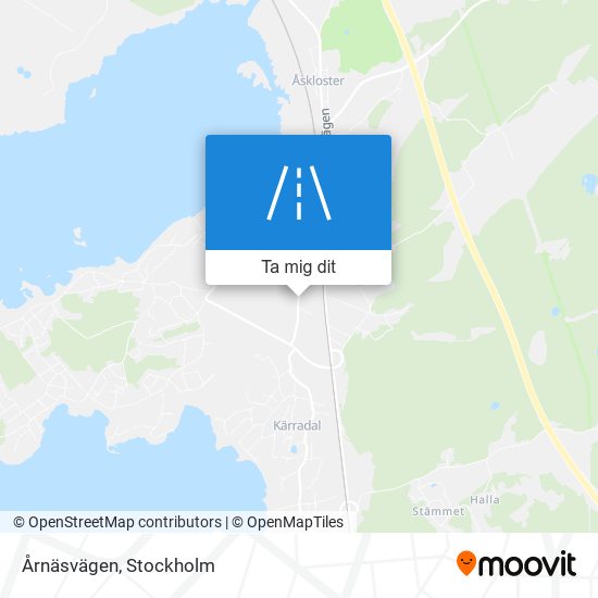 Årnäsvägen karta