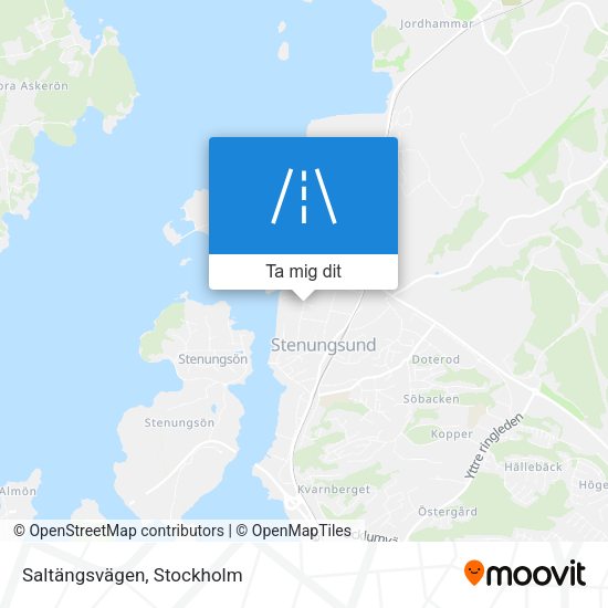 Saltängsvägen karta