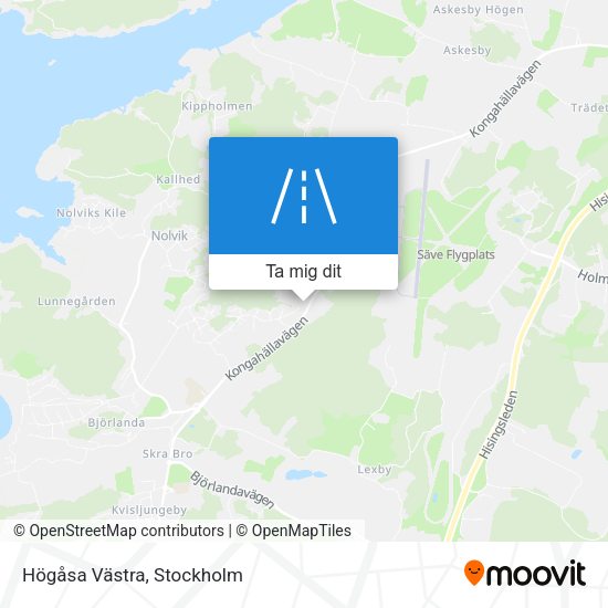 Högåsa Västra karta