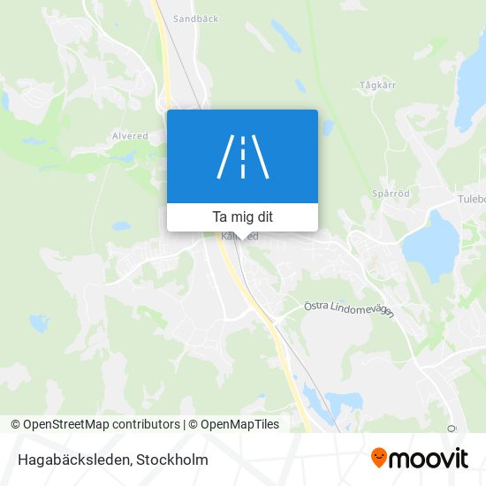 Hagabäcksleden karta