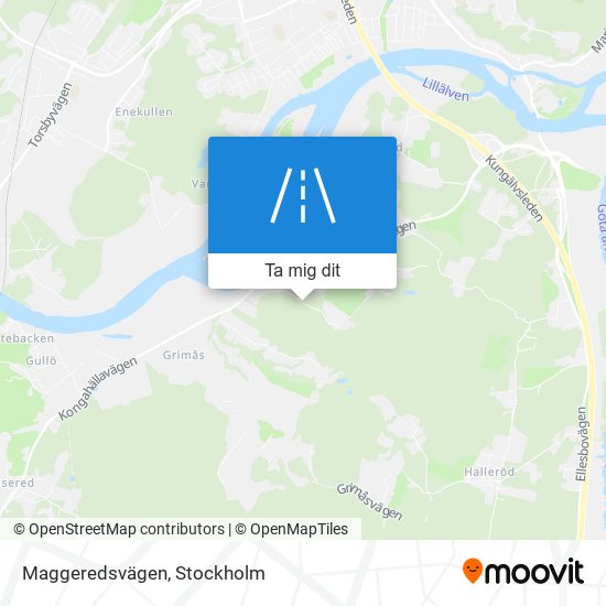 Maggeredsvägen karta