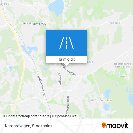 Kardarevägen karta