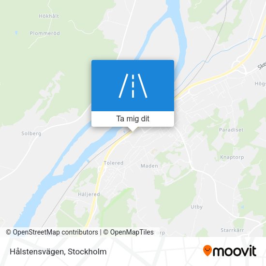 Hålstensvägen karta