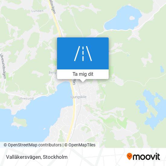 Vallåkersvägen karta