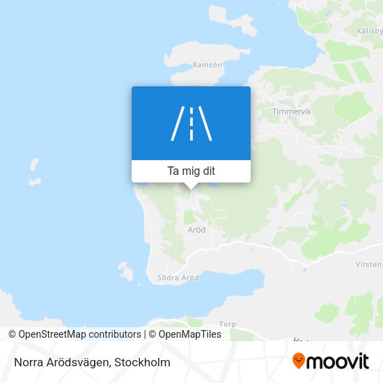 Norra Arödsvägen karta