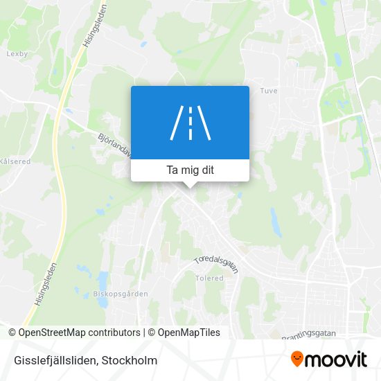 Gisslefjällsliden karta