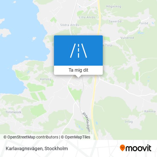 Karlavagnsvägen karta