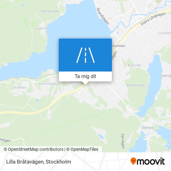 Lilla Bråtavägen karta