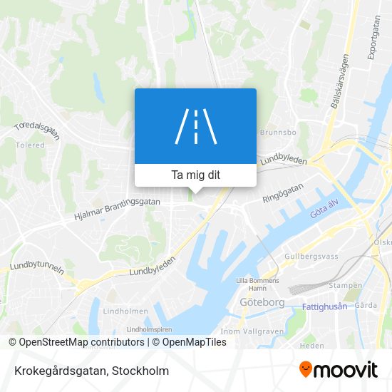Krokegårdsgatan karta