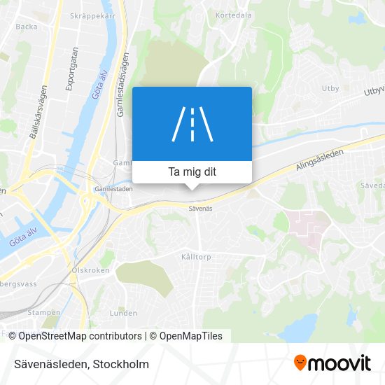 Sävenäsleden karta