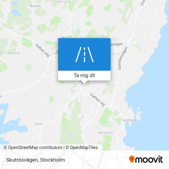 Skutrösvägen karta