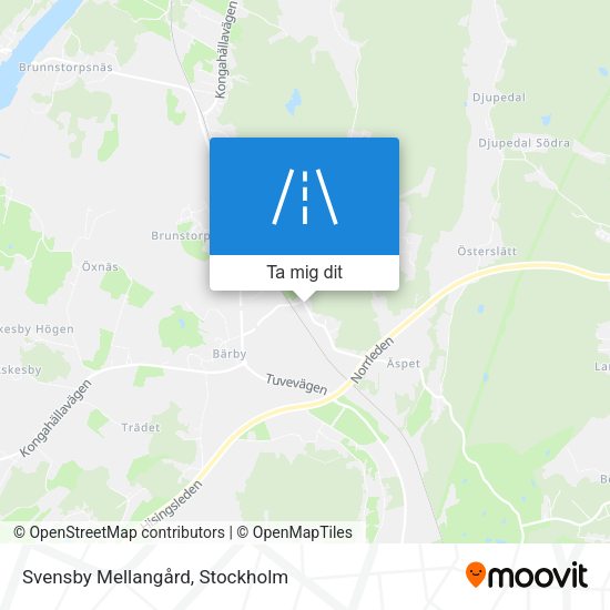 Svensby Mellangård karta