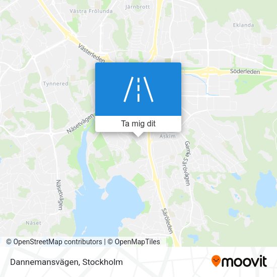 Dannemansvägen karta
