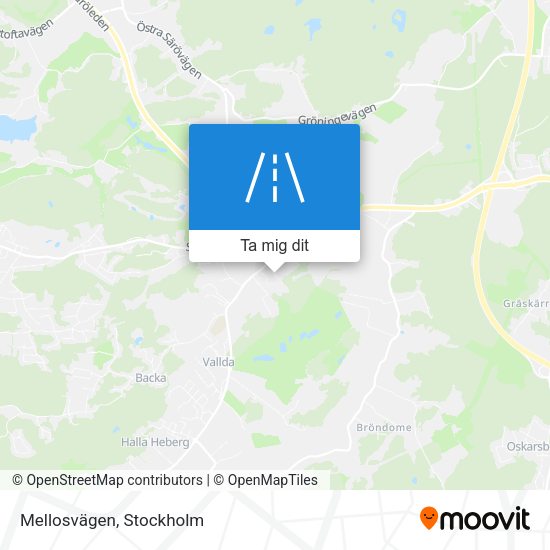 Mellosvägen karta