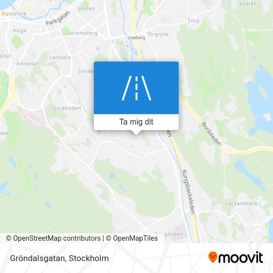 Gröndalsgatan karta