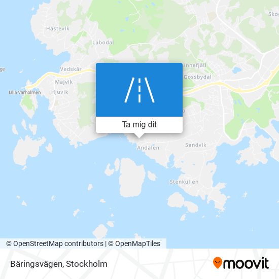 Bäringsvägen karta