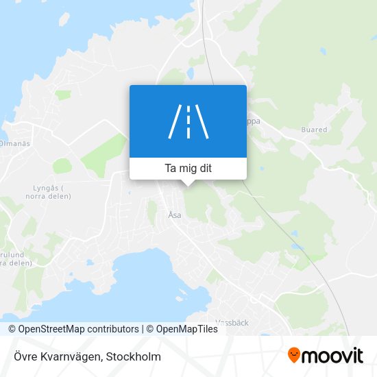Övre Kvarnvägen karta