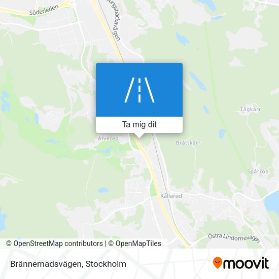 Brännemadsvägen karta