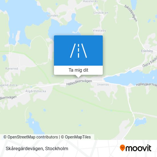 Skåregärdevägen karta