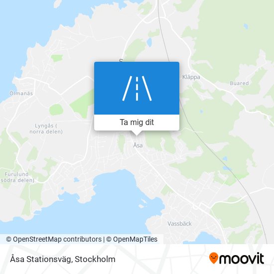 Åsa Stationsväg karta