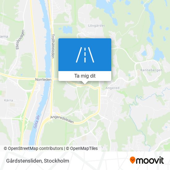 Gårdstensliden karta